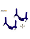 Support carrosserie alu vert ECX 1/24 4WD option Rakonheli