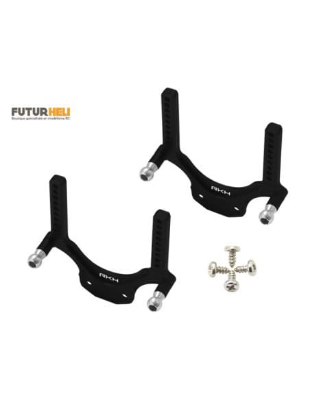 Support carrosserie alu bleu ECX 1/24 4WD option Rakonheli