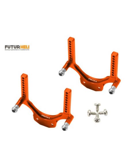 Support carrosserie alu noir ECX 1/24 4WD option Rakonheli