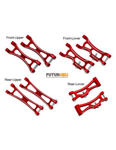 Set triangles alu rouge ecx 1/24 option Rakonheli