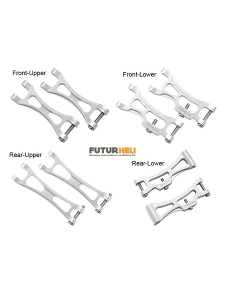 Set triangles alu rouge ecx 1/24 option Rakonheli