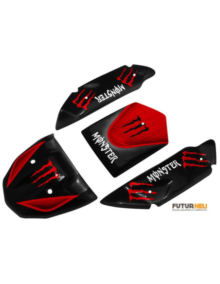 Carrosserie Rouge ECX 1/24 roost 4WD option Rakonheli