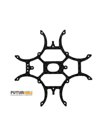 Châssis centrale carbone Eachine E010 option Rakonheli