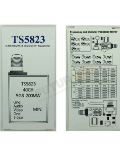 Emetteur 200 mw 5,8 ghz 40ch TS5823 2