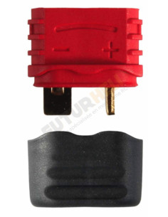 Connecteur dean T-plug mâle avec cache à l'unité