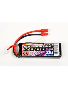 Batterie lipo 2000 mAh 2S 7,4v 25C T2M