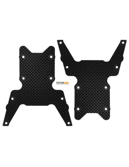 Plaque châssis arrière et avant inférieur Losi 1/8 ème option Rakonheli