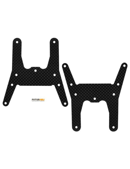 Châssis supérieur carbone lois 1/8eme option Rakonheli