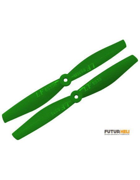 Hélices multirotor 6,5 x 3,5 CW/CCW jaune Rakonheli