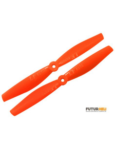 Hélices multirotor 6,5 x 3,5 CW/CCW blanc Rakonheli