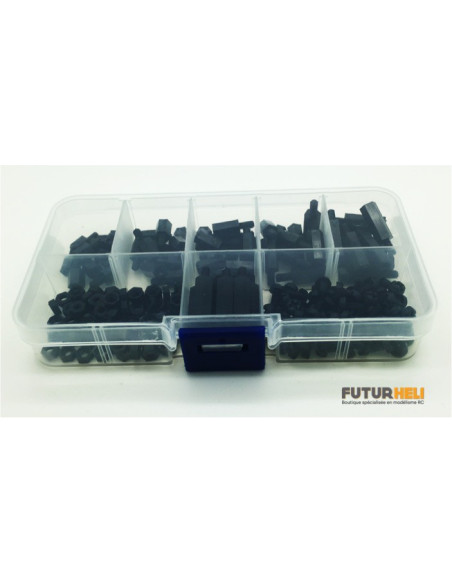 Set 180 pièces M3 nylon spacer écrous M-F
