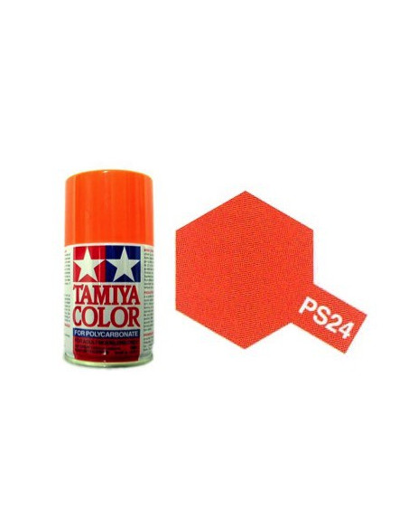 PS24  Tamiya orange fluo pour Lexan 100ml