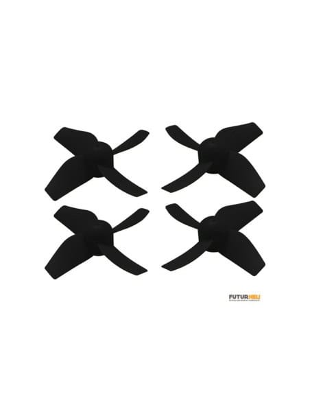 Hélice 4 pales bleu diamètre 31mm axe 0,8mmm Rakonheli