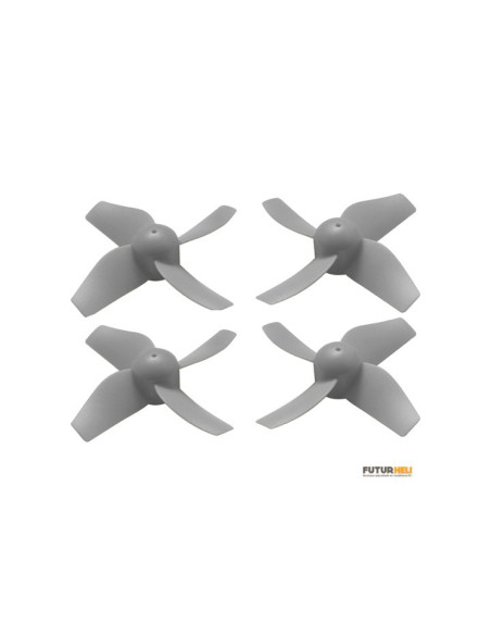 Hélice 4 pales bleu diamètre 31mm axe 0,8mmm Rakonheli
