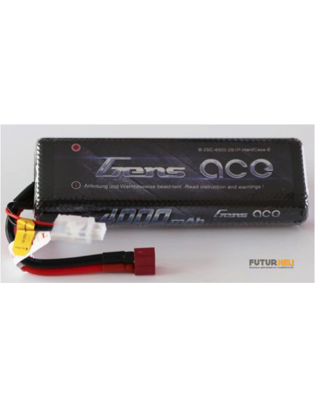 batterie lipo 4000 mAh 7,4v prise T gens ace