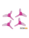 Hélices violet transparente  3pales 31mm Inductrix/FPV tiny whoop Option Rakonheli