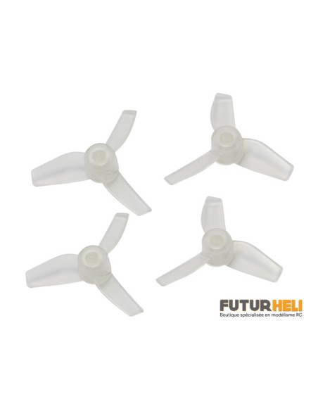Hélices rose transparente  3pales 31mm Inductrix/FPV tiny whoop Option Rakonheli