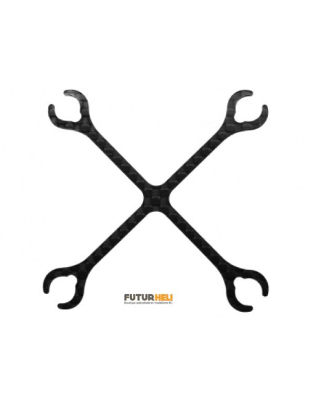 Renfort croix pour châssis carbone Tinywhoop Inductrix/FPV Option rakonheli