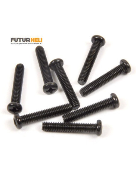 Vis taraudeuse  tête ronde 4 x 25 mm ( x8)  T2M T4928/76