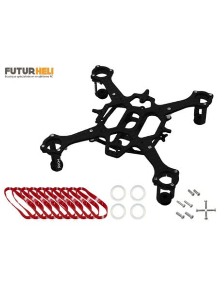 Châssis 90mm noir pour moteurs 7mm Option rakonheli