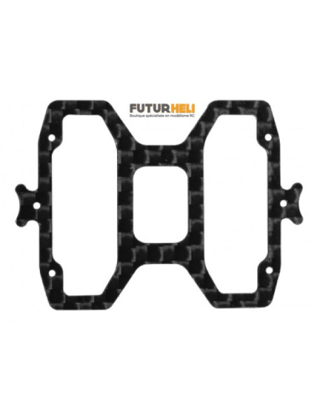 Plaque carbone support batterie pour IDTX983 et IDTX984 Rakonheli