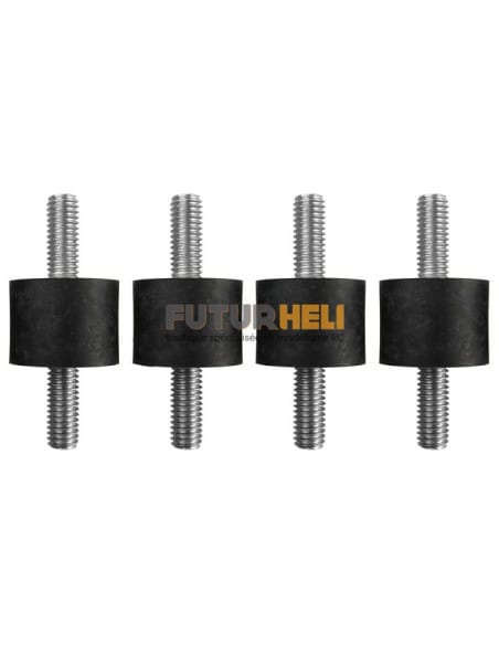 Amortisseur de vibrations • Ø20mm x 45mm • M6 x 15mm • 4 unités