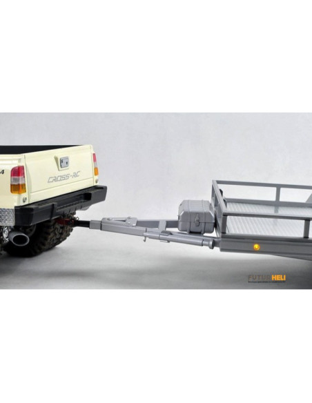 Remorque plateau 2 essieux 1/10eme