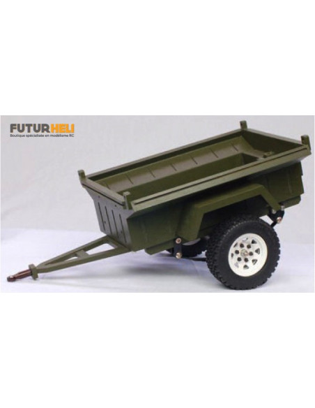 Remorque mono-essieu au 1:10