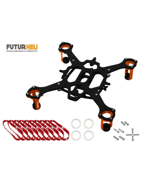 Châssis 90mm noir pour moteurs 8,5mm Option rakonheli