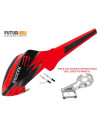 Fuselage fibre couleur1 blade 250CFX option Rakonheli 250CFX-GFC-L01