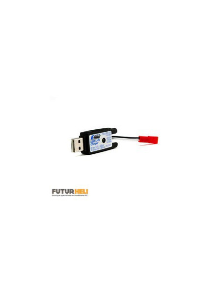 Chargeur lipo USB 1S 500 MAh prise UMX e-flite EFLC1010