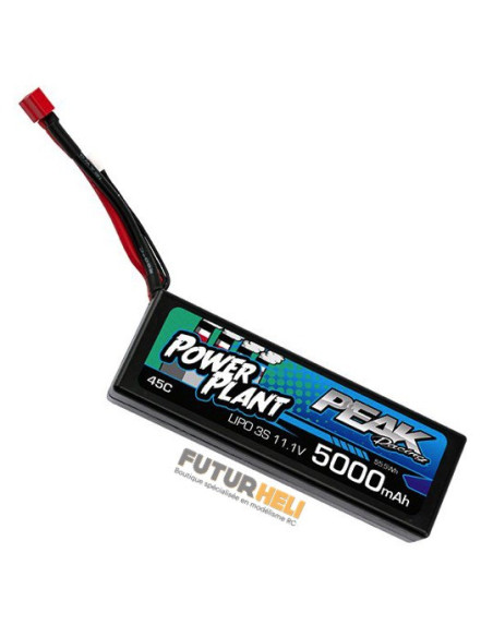 Batterie lipo 5000 mAh 3S 11,1v 45C "Coque" PowerPlant