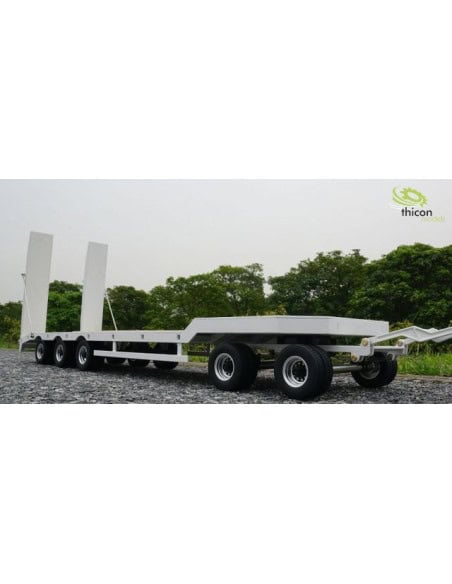 Remorque porte engins assemblée au 1/14 ème  Thicon models