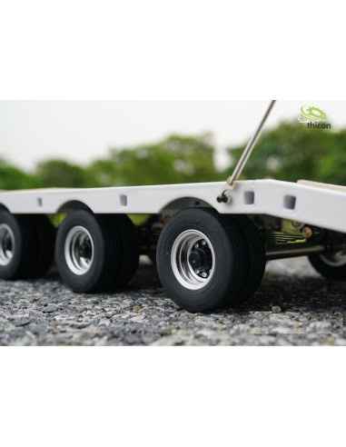 Remorque porte engins assemblée au 1/14 ème  Thicon models