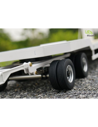 Remorque porte engins assemblée au 1/14 ème  Thicon models