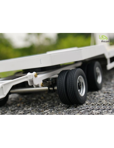 Remorque porte engins assemblée au 1/14 ème  Thicon models