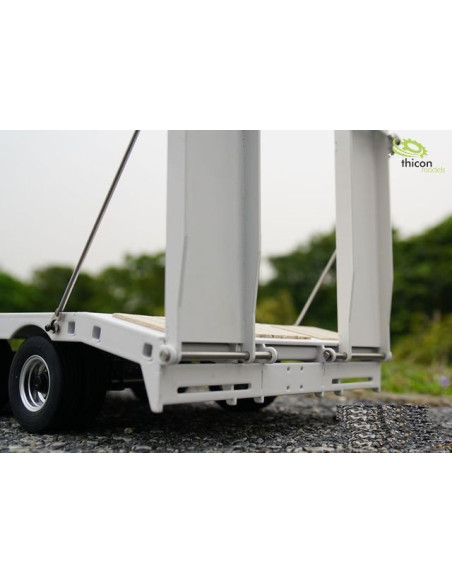 Remorque porte engins assemblée au 1/14 ème  Thicon models