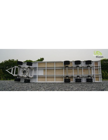 Remorque porte engins assemblée au 1/14 ème  Thicon models