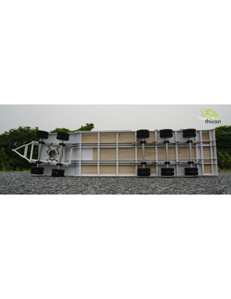 Remorque porte engins assemblée au 1/14 ème  Thicon models