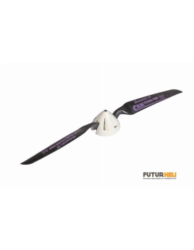 Hélice repliable 10X5 +cone ventilé pour axe moteur 2,1mm Graupner 1335.25.12