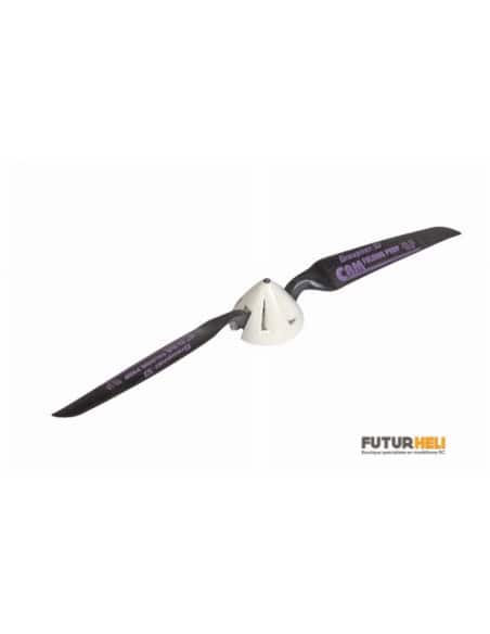 Hélice repliable 10X5 +cone ventilé pour axe moteur 2,1mm Graupner 1335.25.12