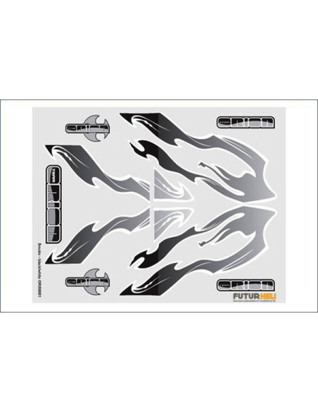 Planche autocollant Smoke black/white ORi59051