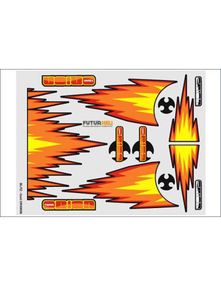 Planche autocollant Blitz magenta  ORi59057