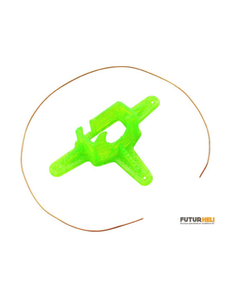 Support camera FPV 10 degrés Rouge Rakonheli 3DP001-R