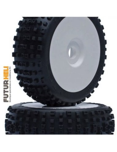 Roues VTEC 1/8 ème HARAKIRI collé sur jante (Super soft)