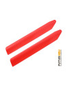 Pales plastique rouge 133mm blade 130S Option Rakonheli MBL133-R
