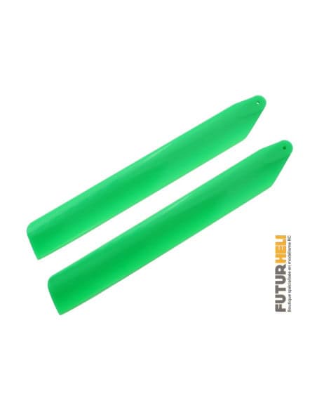 Pales plastique rouge 133mm blade 130S Option Rakonheli MBL133-R