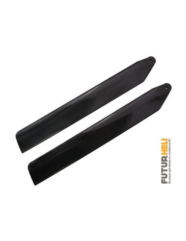 Pales plastique bleu133mm blade 130S Option Rakonheli MBL133-B