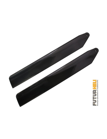 Pales plastique bleu133mm blade 130S Option Rakonheli MBL133-B