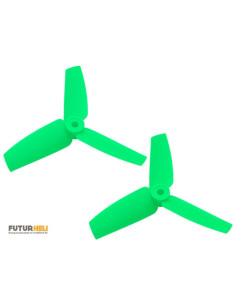 Hélice anticouple rouge 65mm (x2) Blade 130S Option Rakonheli